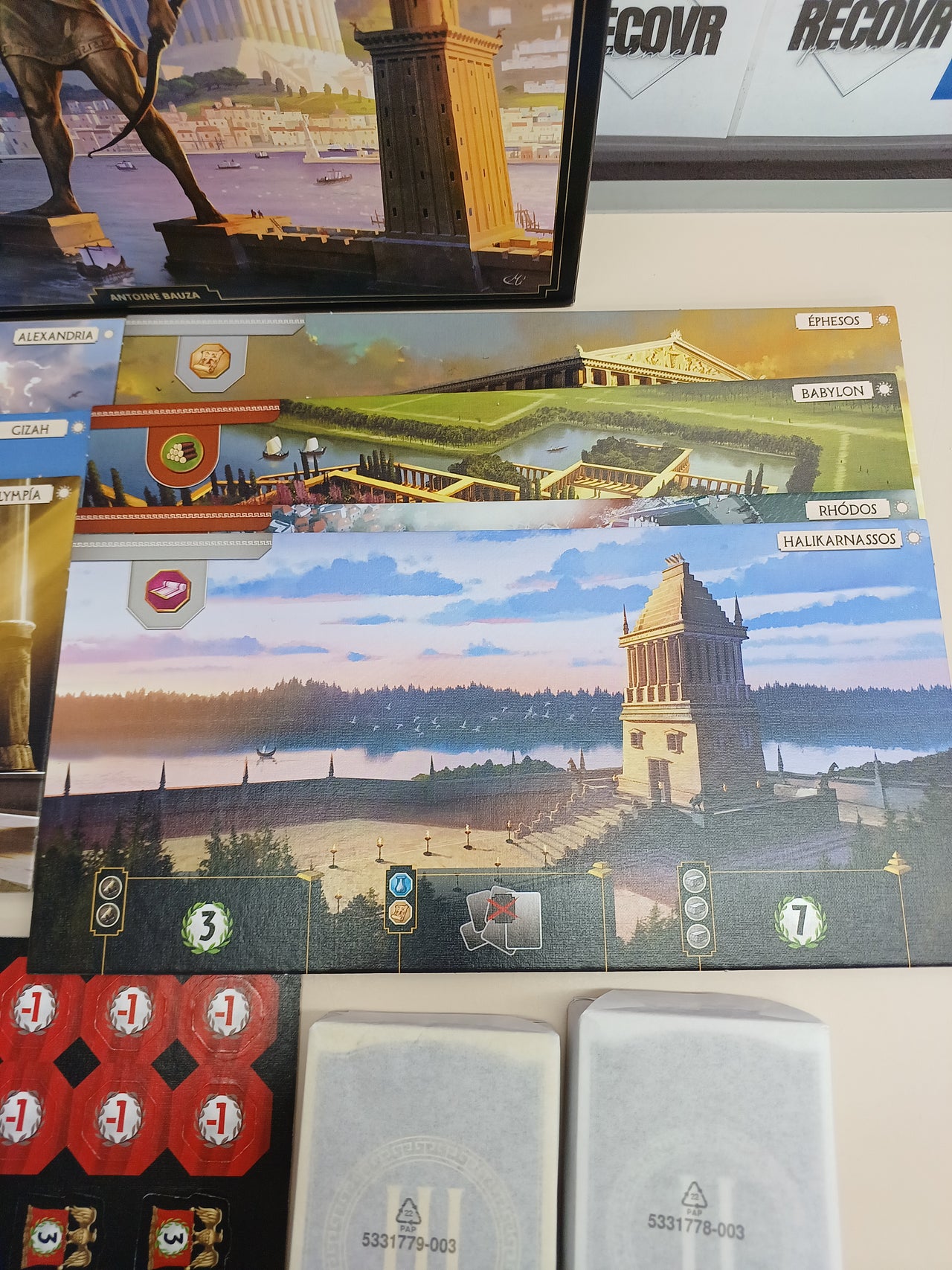 Juego de Mesa 7 Wonders en Italiano, para 3-7 Jugadores, Edad 10+ Asmodee