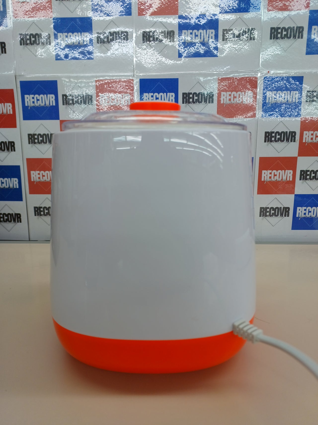 Yogurtera, 1 litro, 20 W, 12 Horas preparación, Tapa Doble, diseño Compacto Apto lavavajillas, Plástico, Blanco/Naranja Ariete 621