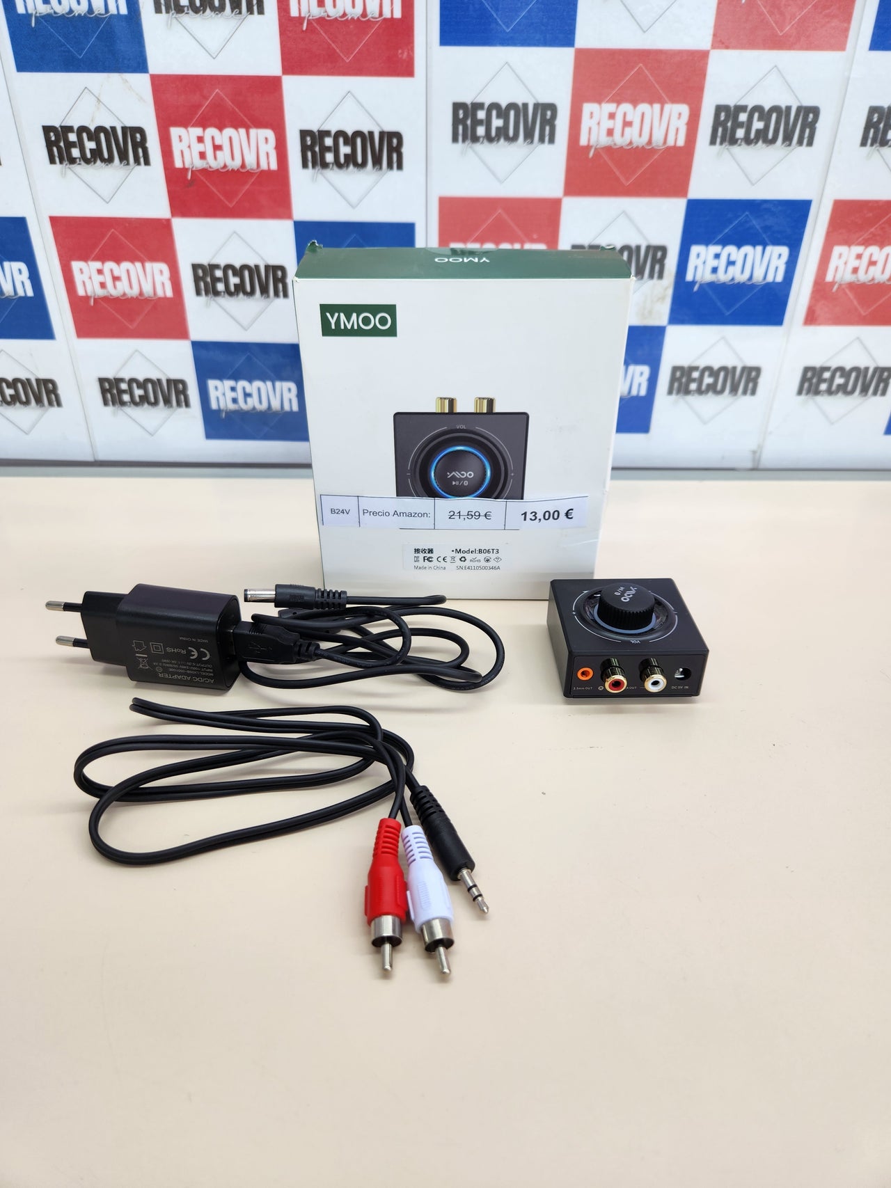 Adaptador Bluetooth 5.3 HiFi Audio RCA 3,5mm Jack