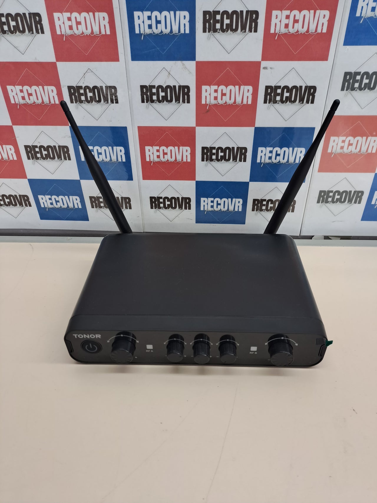 Micrófono inalámbrico TONOR  dual UHF con receptor para karaoke y eventos