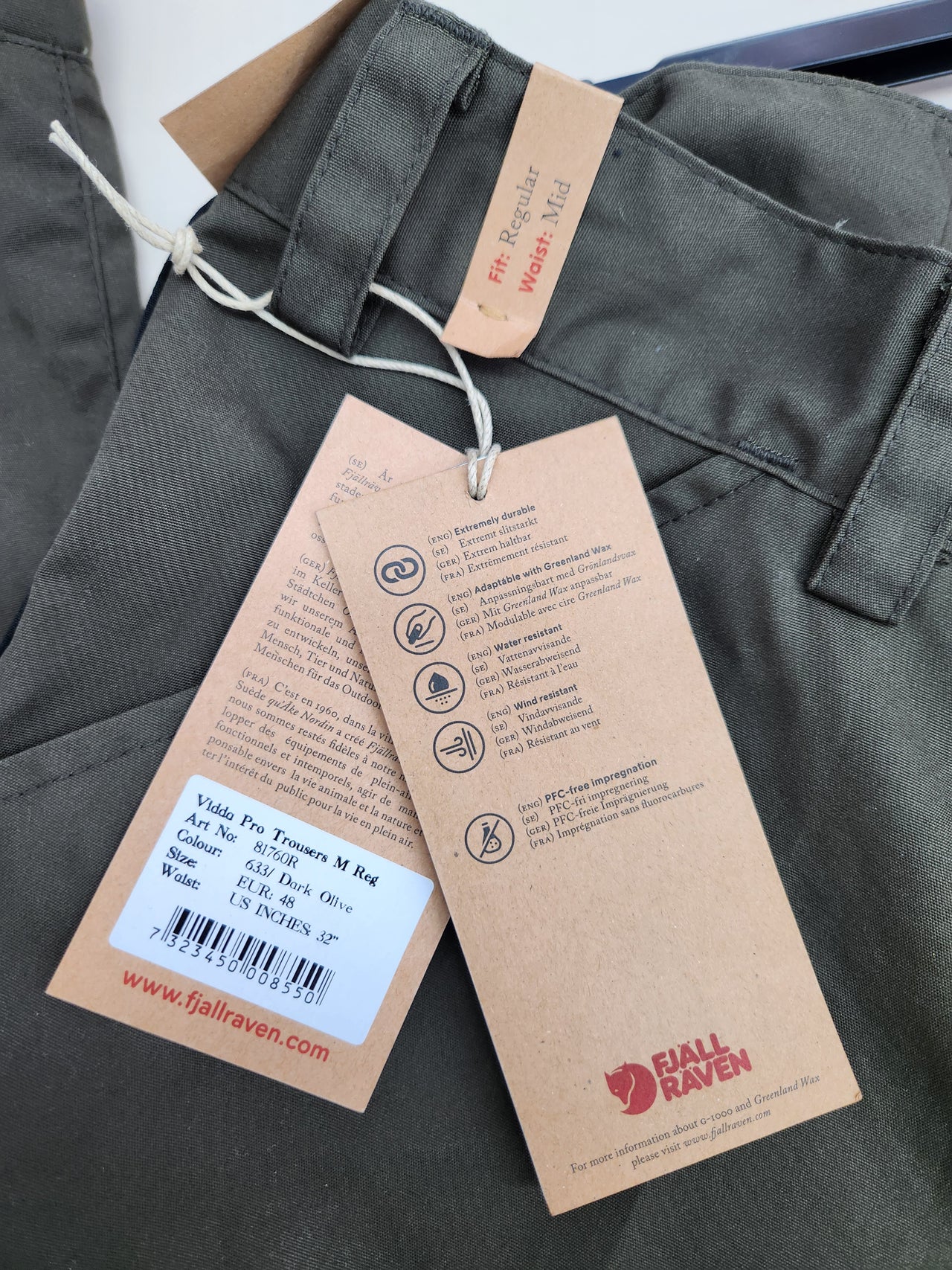 Pantalón resistente outdoor para hombre – Fjällräven Vidda Pro Trouser Regular