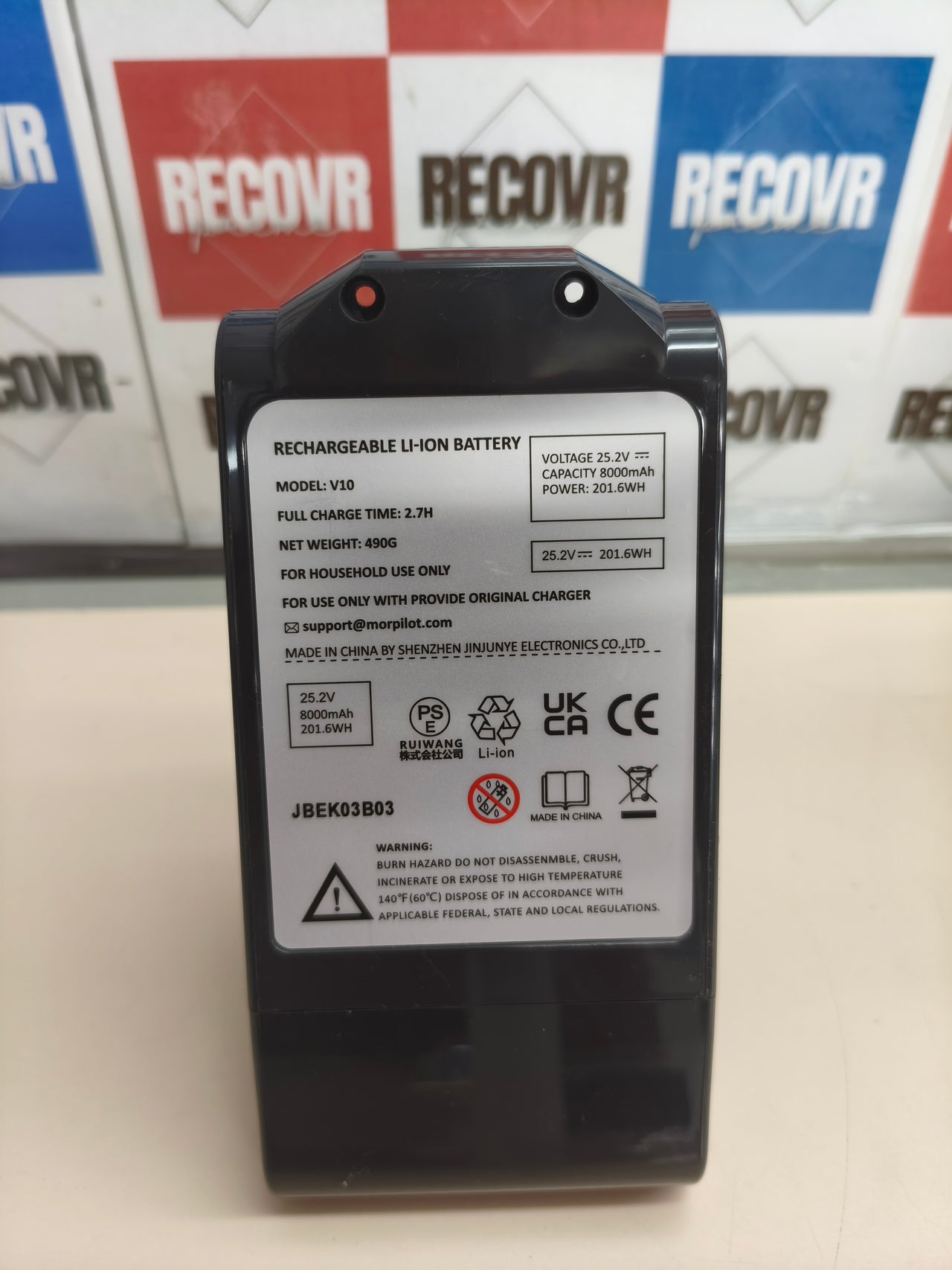 Batería de repuesto de 8000 mAh para aspiradoras Dyson V10.