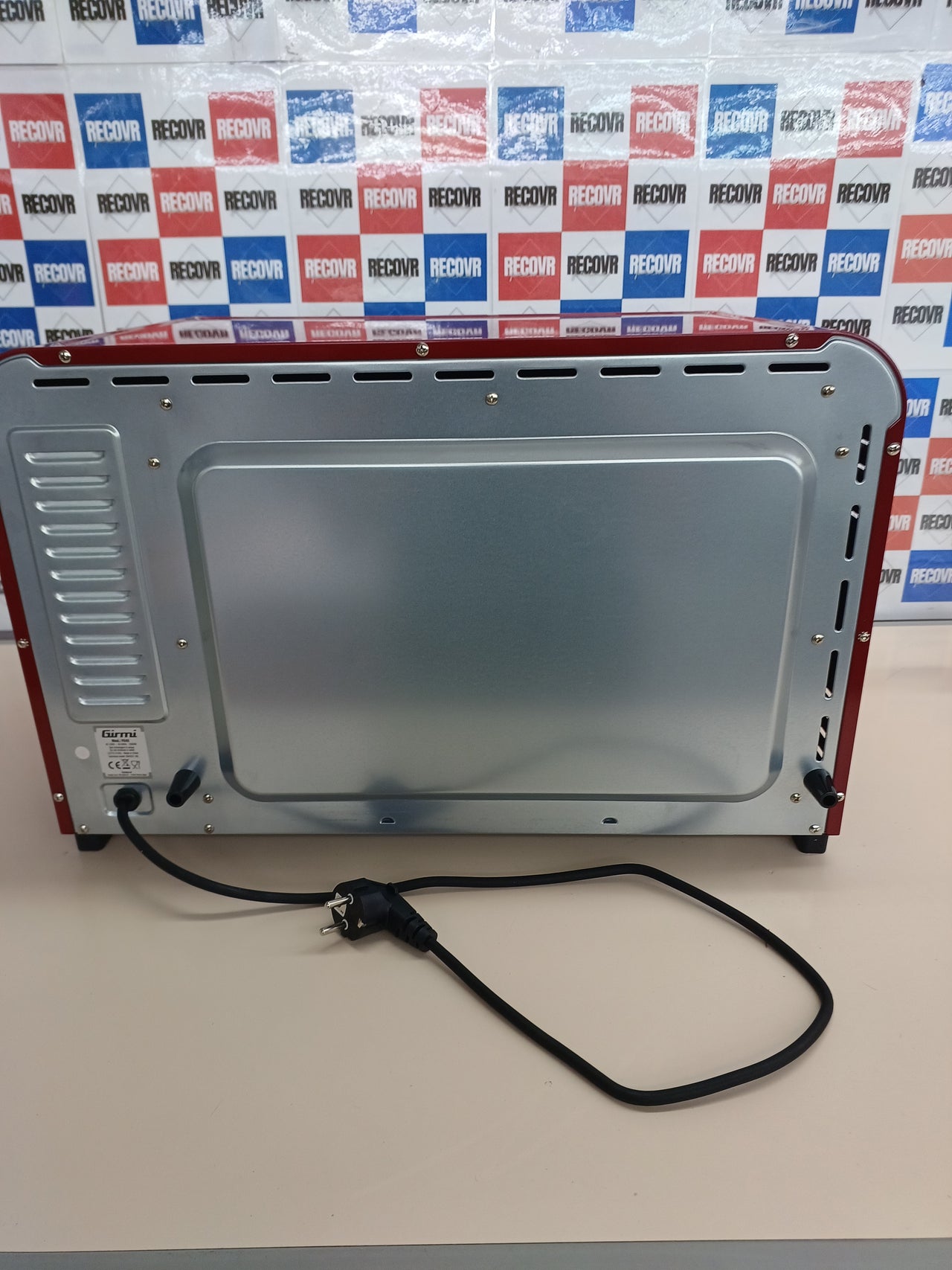 Horno eléctrico 2000W acero rojo - Girmi