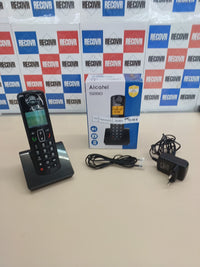 Teléfono inalámbrico DECT manos libres negro Alcatel