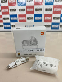 Auriculares Xiaomi Redmi Buds 5 Pro inalámbricos con cancelación de ruido blancos