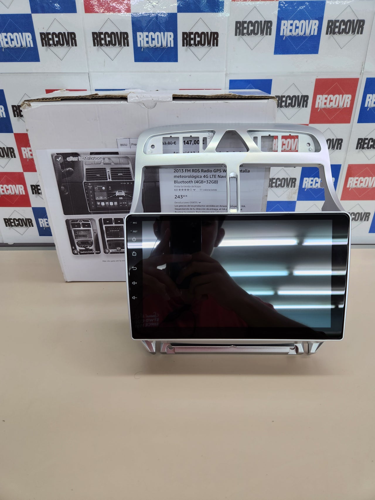 Radio Coche Android 13 9" Peugeot CarPlay