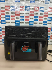 Cecotec Freidora de Aire sin Aceite de 10L con Doble Resistencia, Plancha, Grill, Air Fryer Cecofry&Grill Duoheat 10000. 2800W, Pared Divisoria Móvil, Temperatura Regulable 40-200°C, 10 Menús