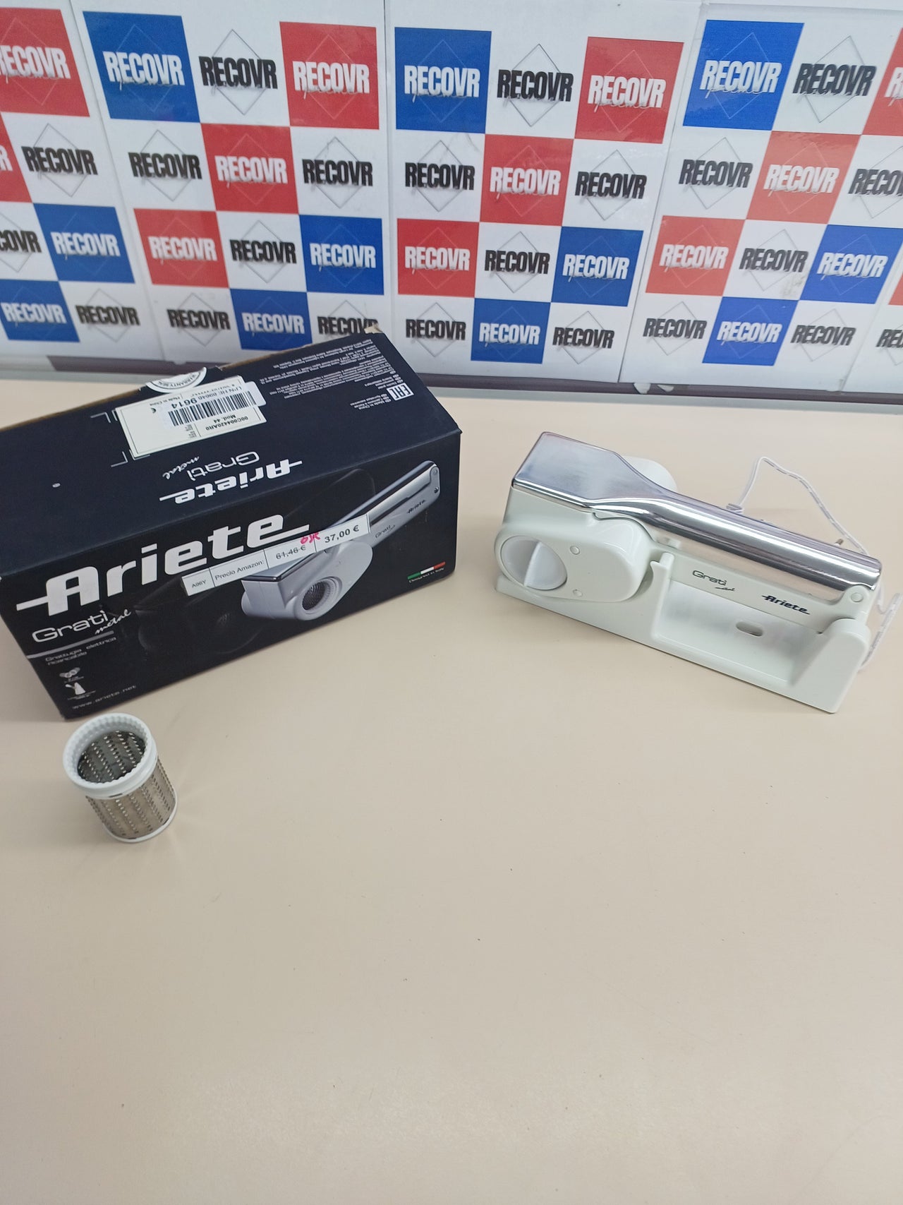 Rallador Inalámbrico Acero 1500mAh Blanco Ariete.