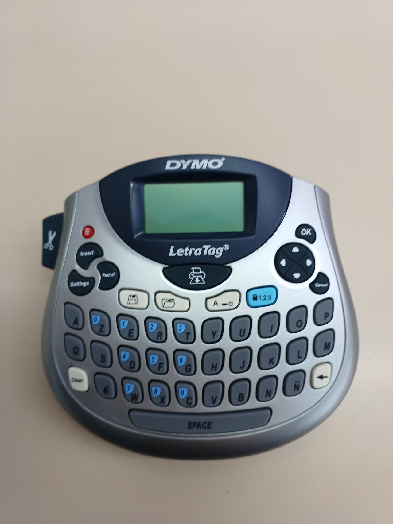 Rotuladora escritorio AZERTY plateada - DYMO LetraTag LT-100T