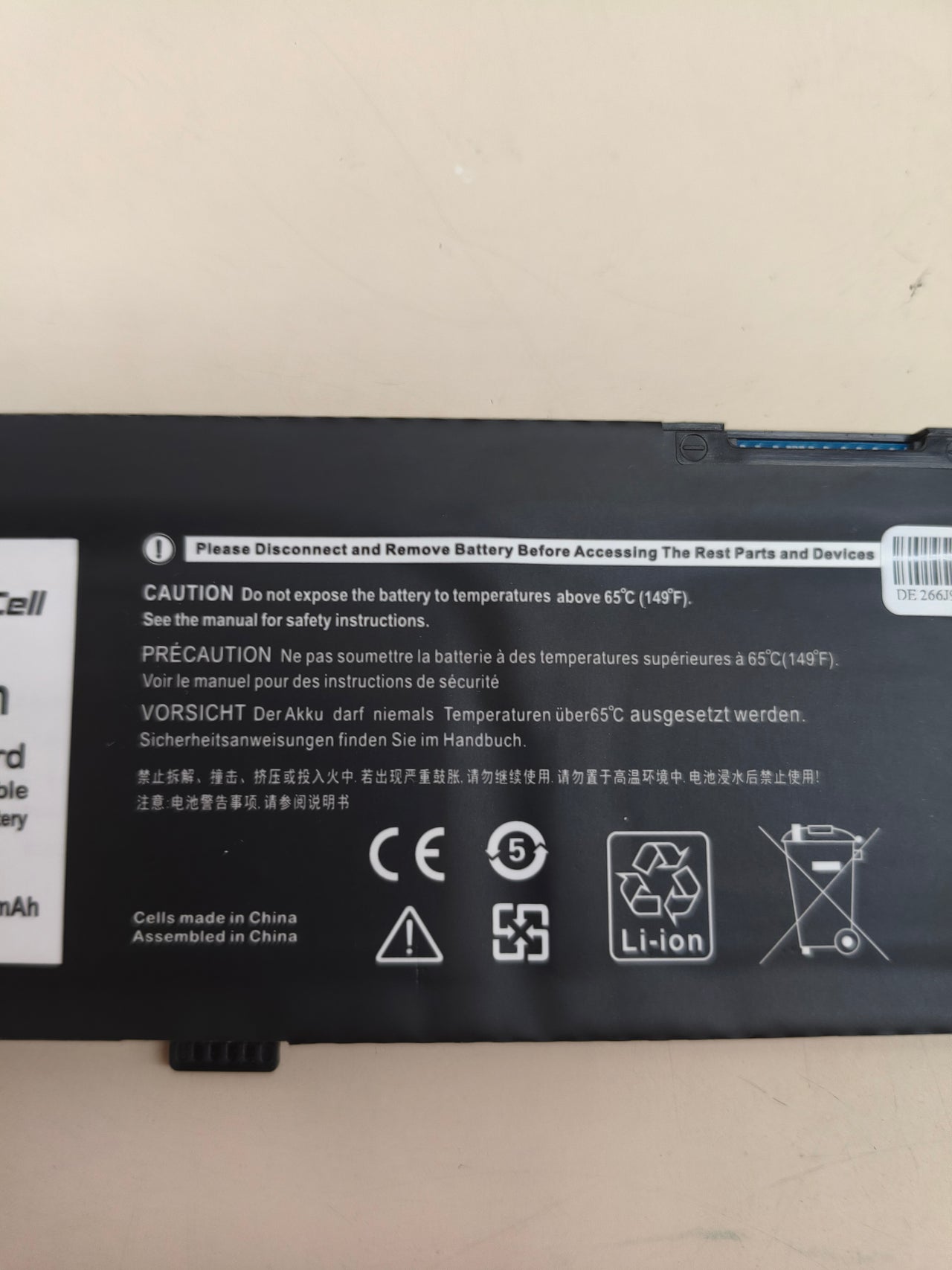 Batería Green Cell de repuesto para portátiles Dell G3, G5 e