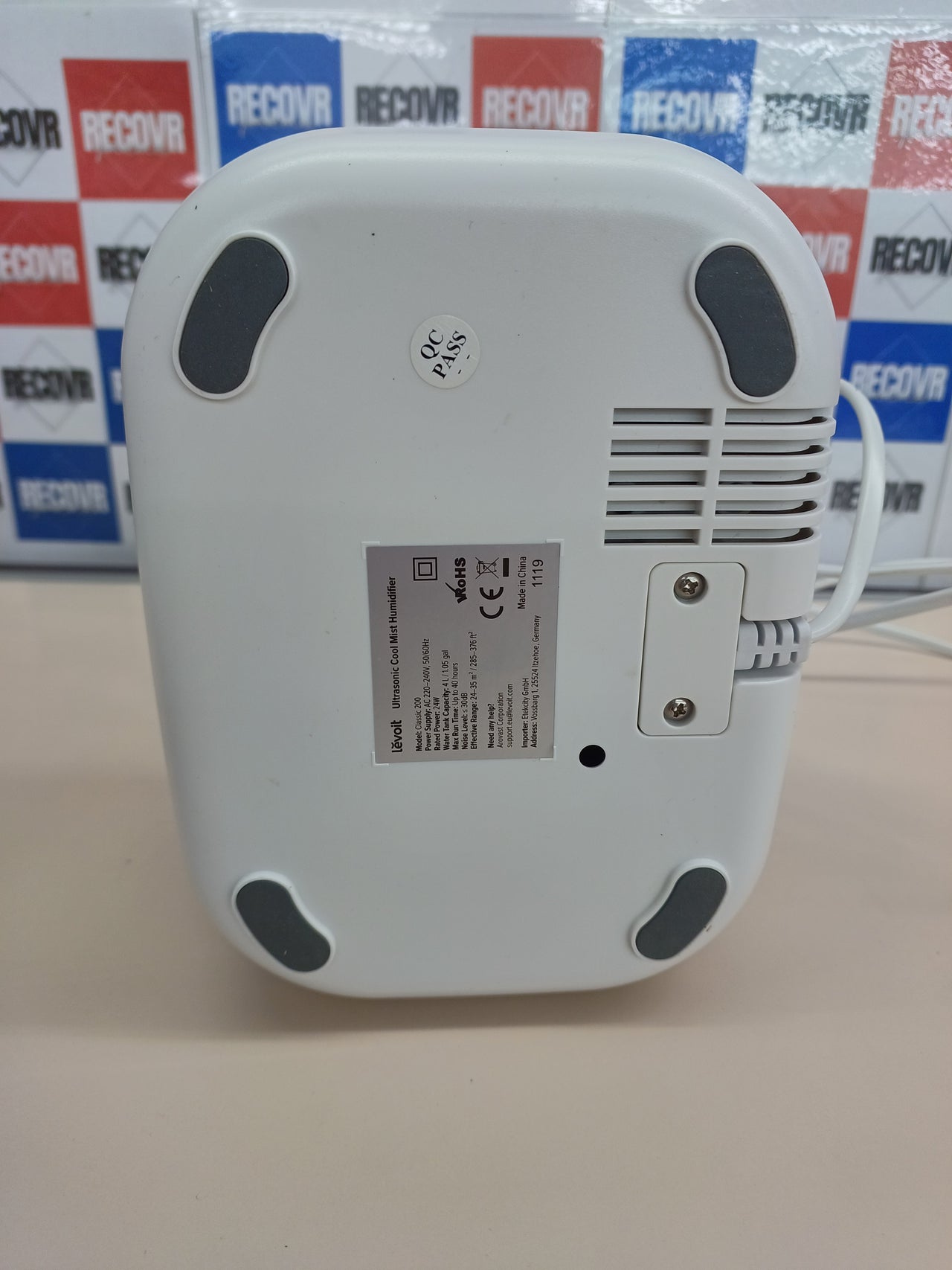 Humidificador 4L frío aroma 40H bebé silencioso LEVOIT