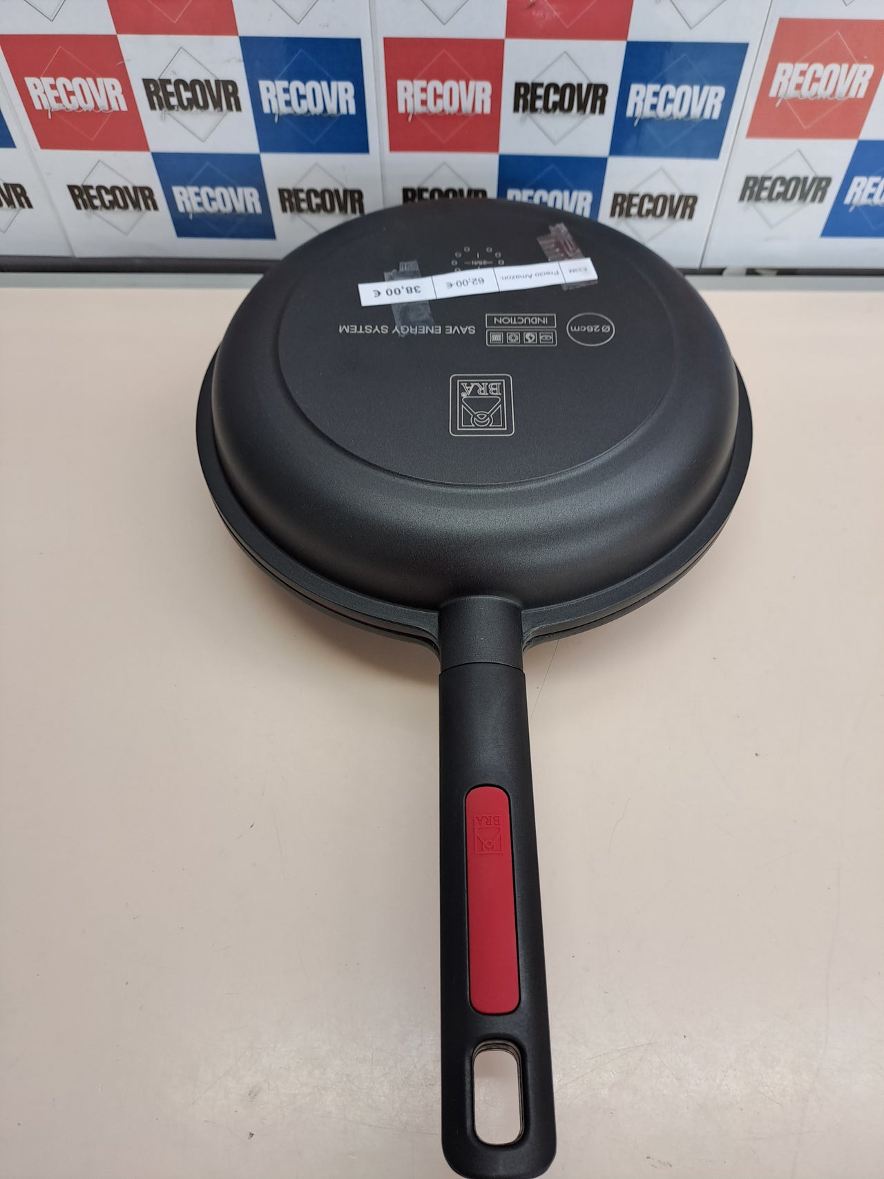 Sartén doble tortilla 26 cm aluminio fundido – BRA