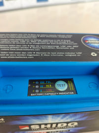 Batería de litio para moto Shido LT12A-BS Lion S azul