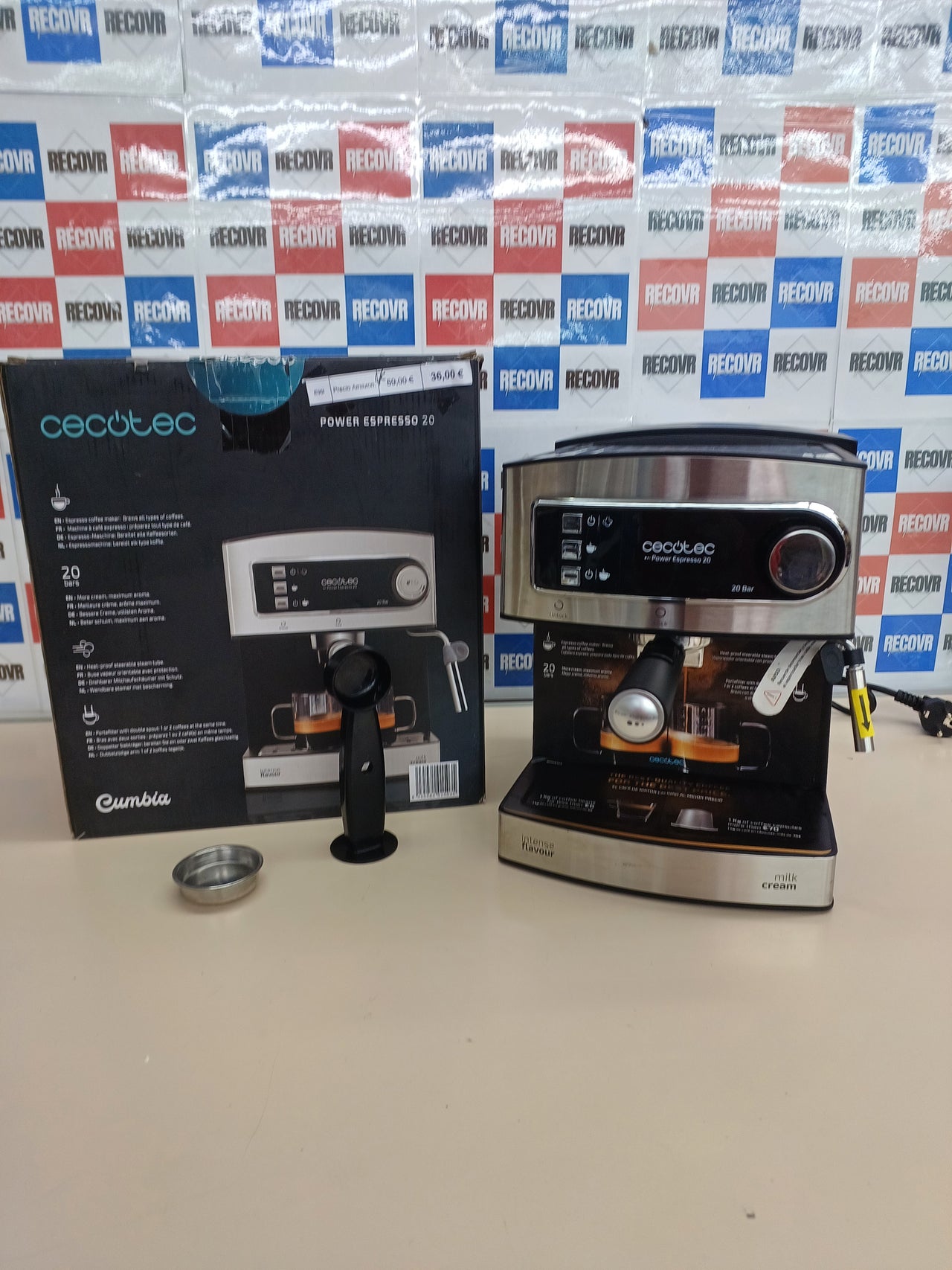 Cafetera espresso 20 bares 850 W – Cecotec