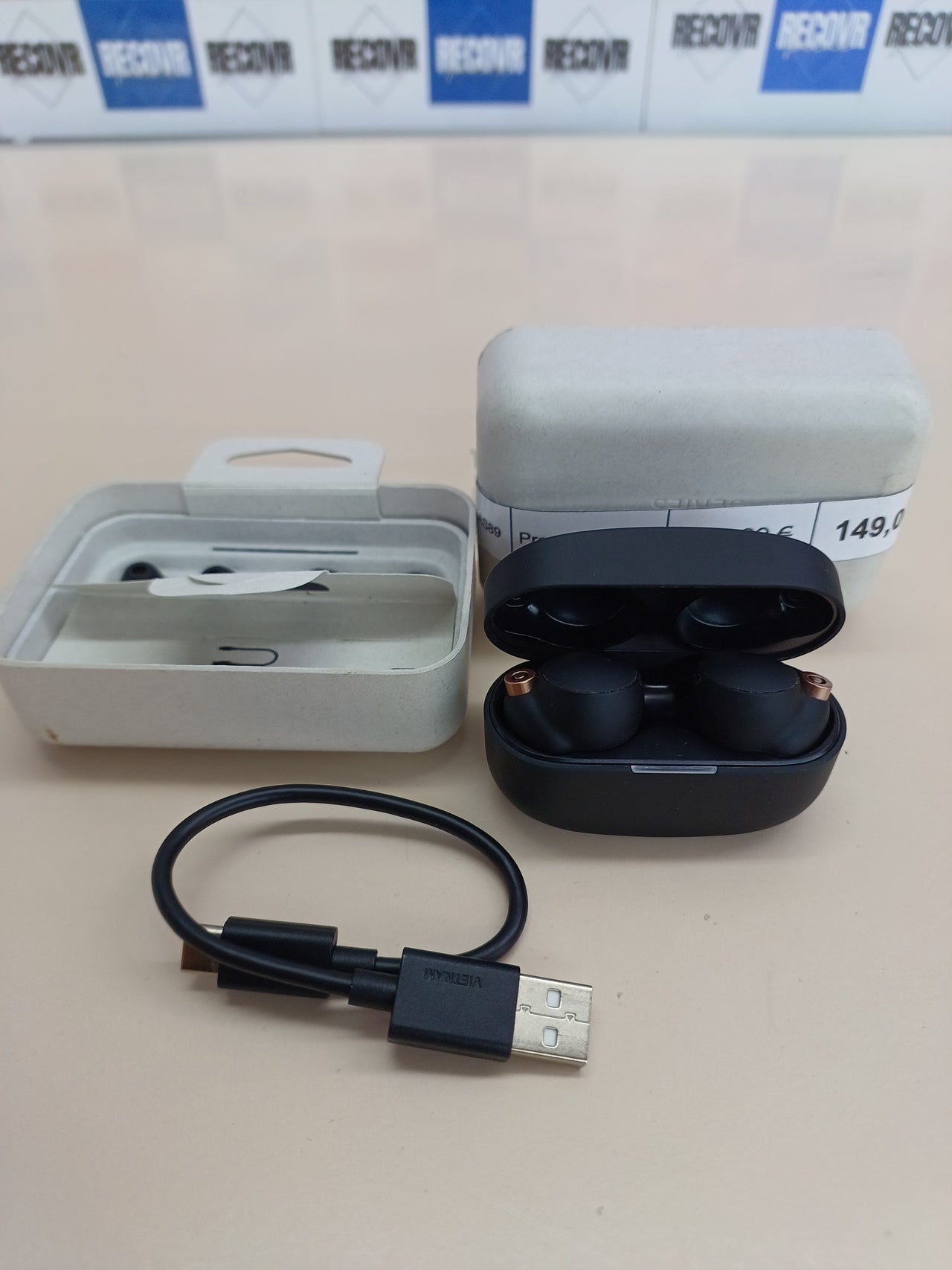 Sony WF-1000XM4 Auriculares inalámbricos, cancelación de ruido (hasta 24 horas de duración de la batería, Bluetooth, Alexa y Google Assistant, manos libres) Negro