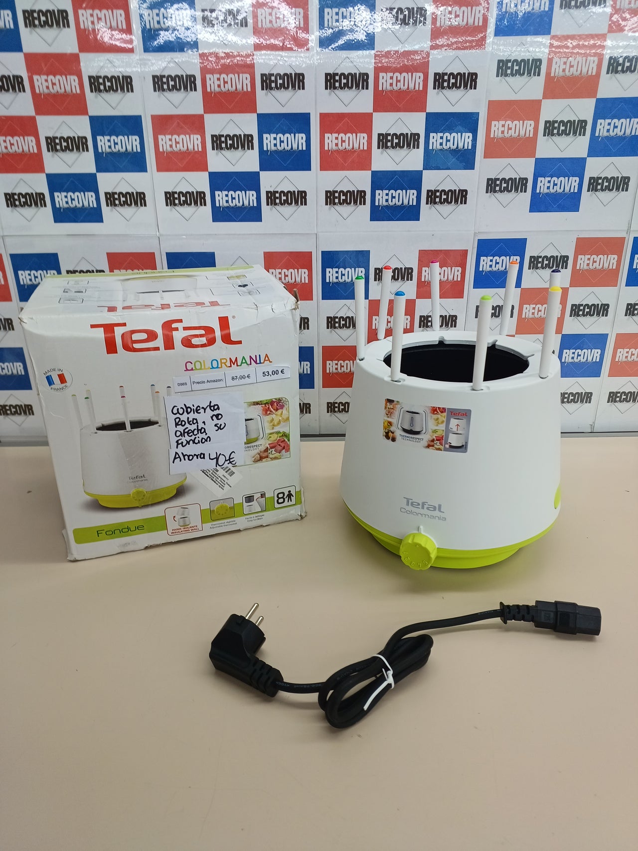 Fondue Thermorespect Colormania azul TEFAL