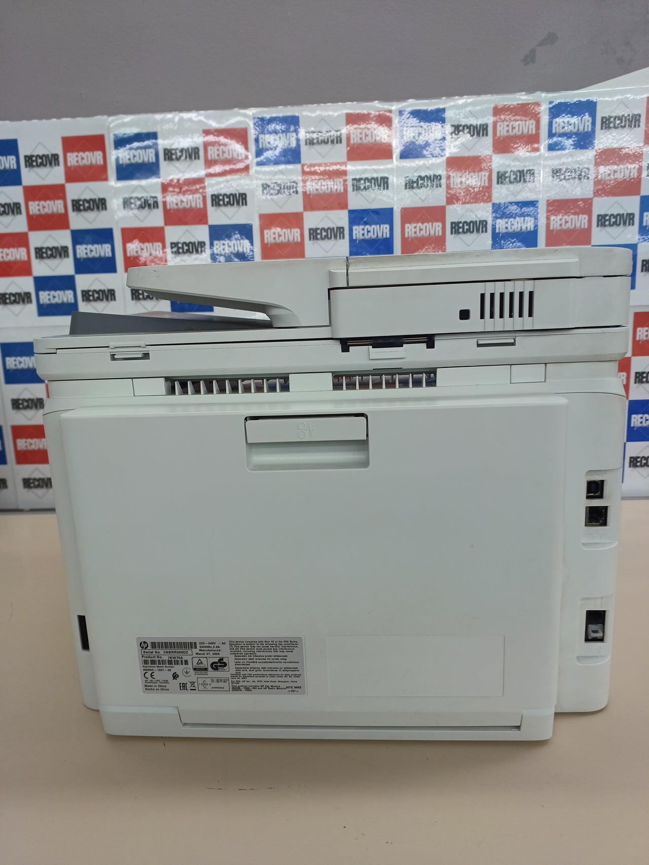 HP Color LaserJet Pro M283fdw 7KW75A, Impresora Láser A4 Color Multifunción a doble cara automática, Escaner, Copiadora, Fax (21ppm, Wi-Fi, Procesador 800MHz, Memoria 256MB, HP Smart App) Blanca