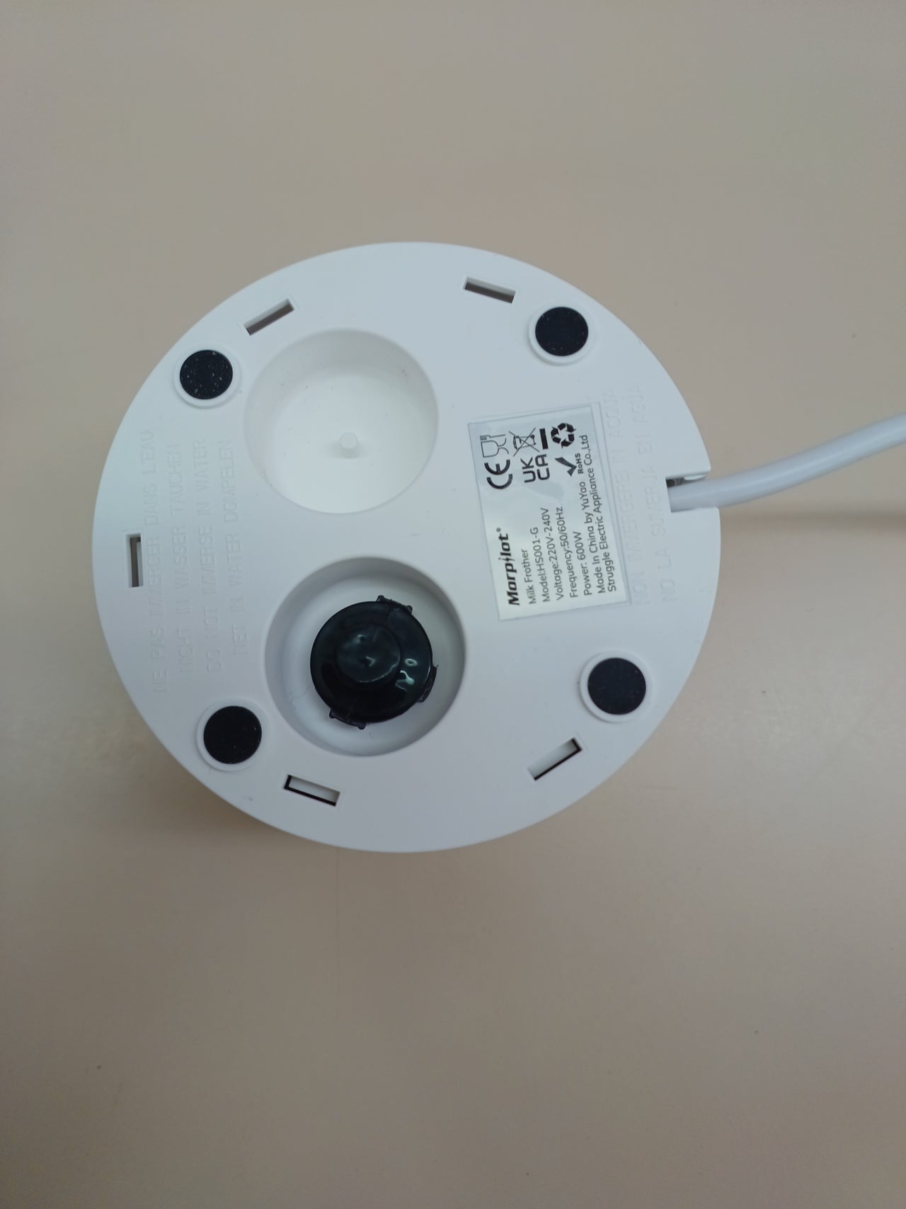 Espumador leche eléctrico,capacidad 250 ml capuchino o 300 ml leche caliente, de cristal, bonito para ver, 4 en 1 función, diseño dividido, Morpilot.