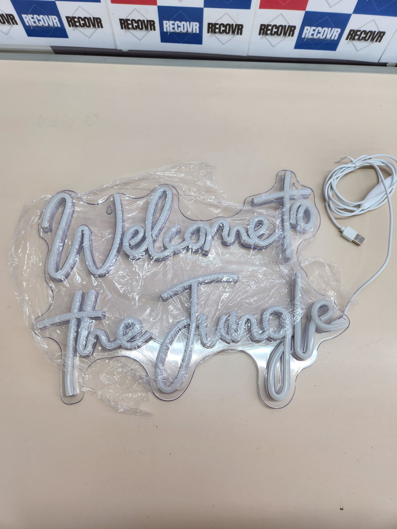 Letrero neón LED Welcome to the Jungle