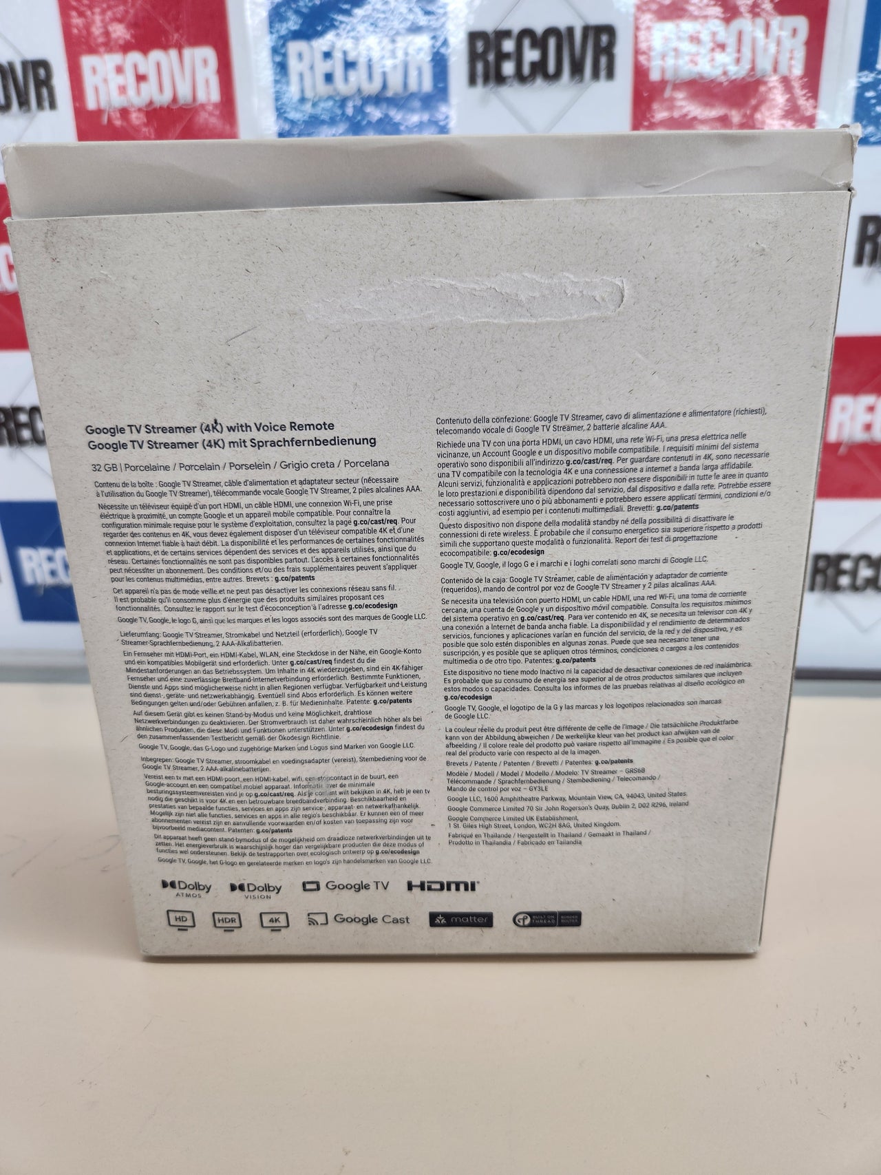 Google TV Streamer 4K con HDR Porcelana