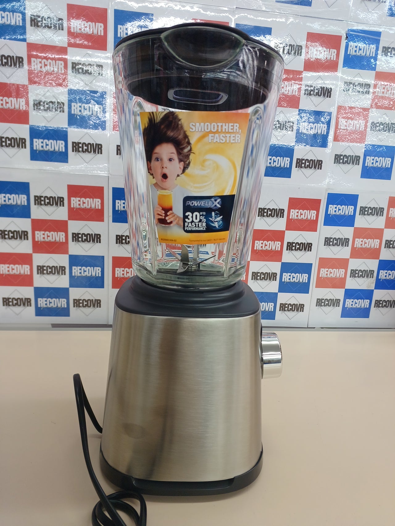 Batidora de vaso 1200W vidrio 3 programas Moulinex