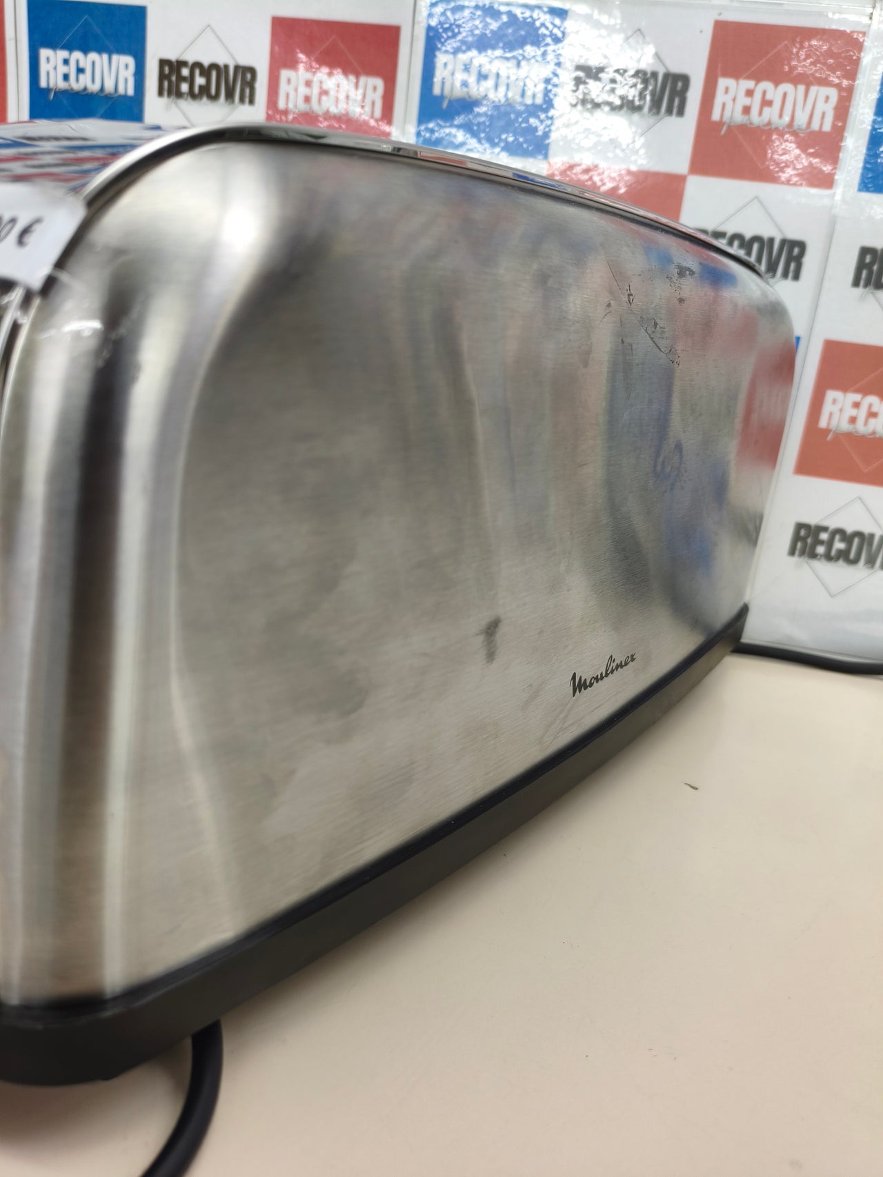 Tostador Moulinex Classic de 2 ranuras largas 1400W acero inoxidable