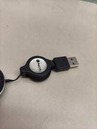 Ratón óptico NGS SIN BLACK, USB retráctil, 1000 DPI