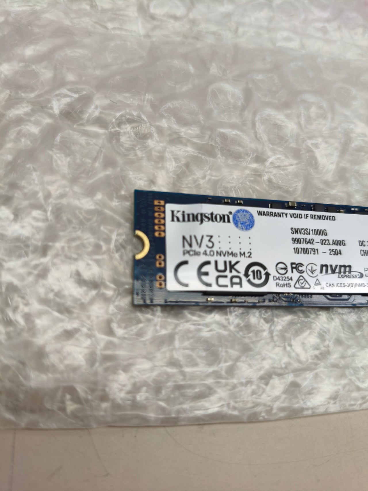 SSD interna Kingston NV3 1 TB