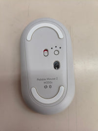 Ratón inalámbrico Logitech Pebble Mouse 2 M350s, blanco