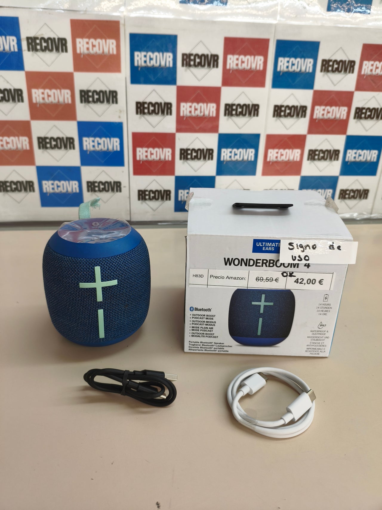 UE WONDERBOOM 4, altavoz Bluetooth portátil, resistente al agua