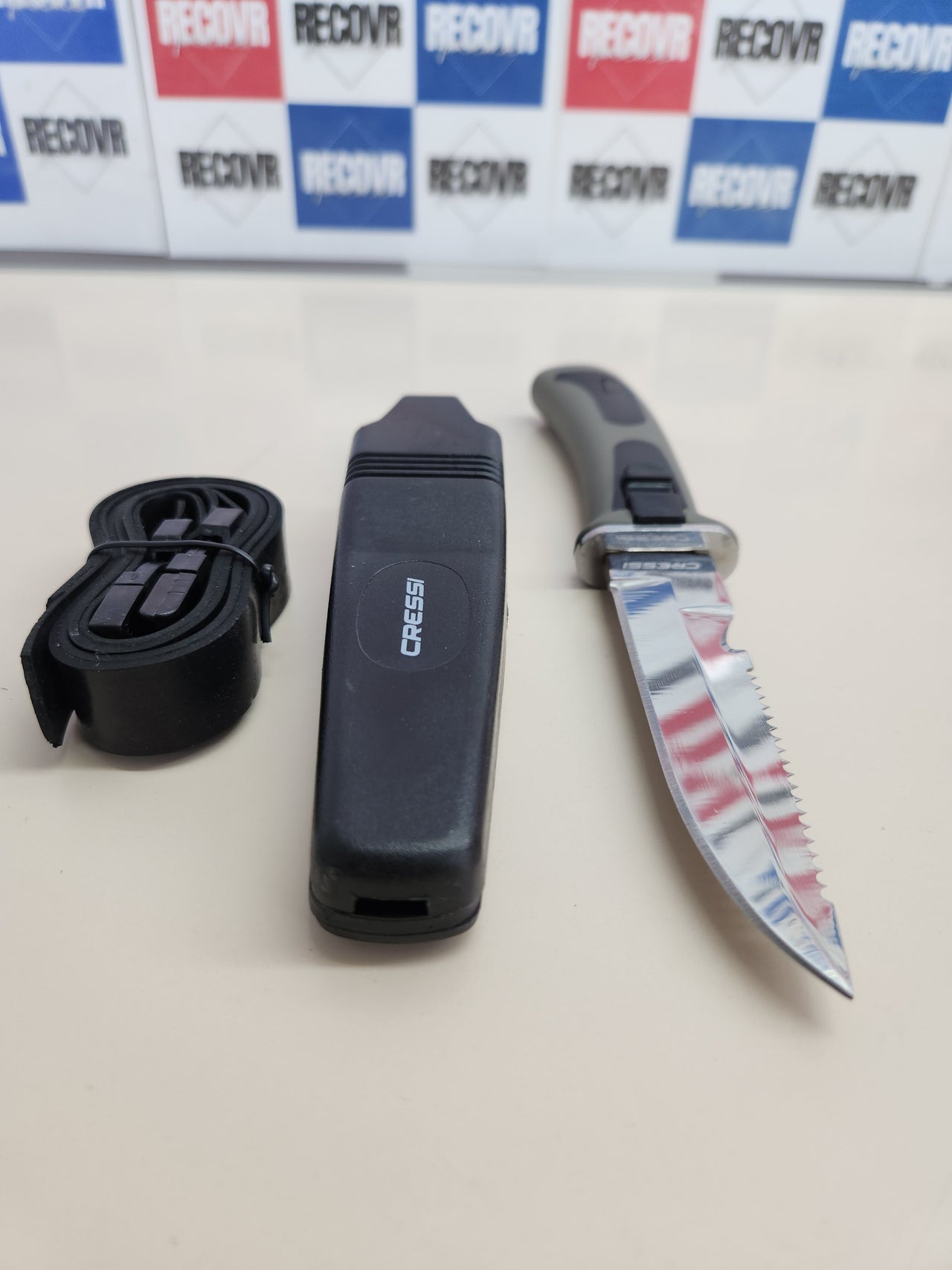 Cuchillo 23,5 cm buceo Cressi Vigo acero