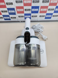 Hoover Ultravortex 2.0 Aspirador de Mano Especial Colchones con Sensor de Polvo, 4 en 1, Antiácaros y Antibacterias, Luz UV-C, Especial Alergias, Función Secado, Previene el Moho, Ligero [HMC510UV]