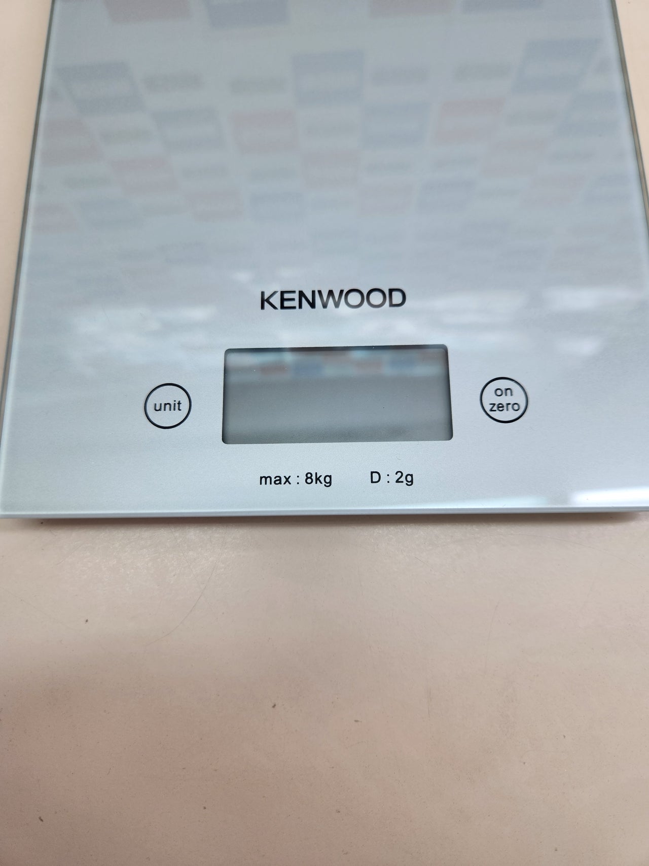 Báscula digital de cocina Kenwood DS401, vidrio, color blanco