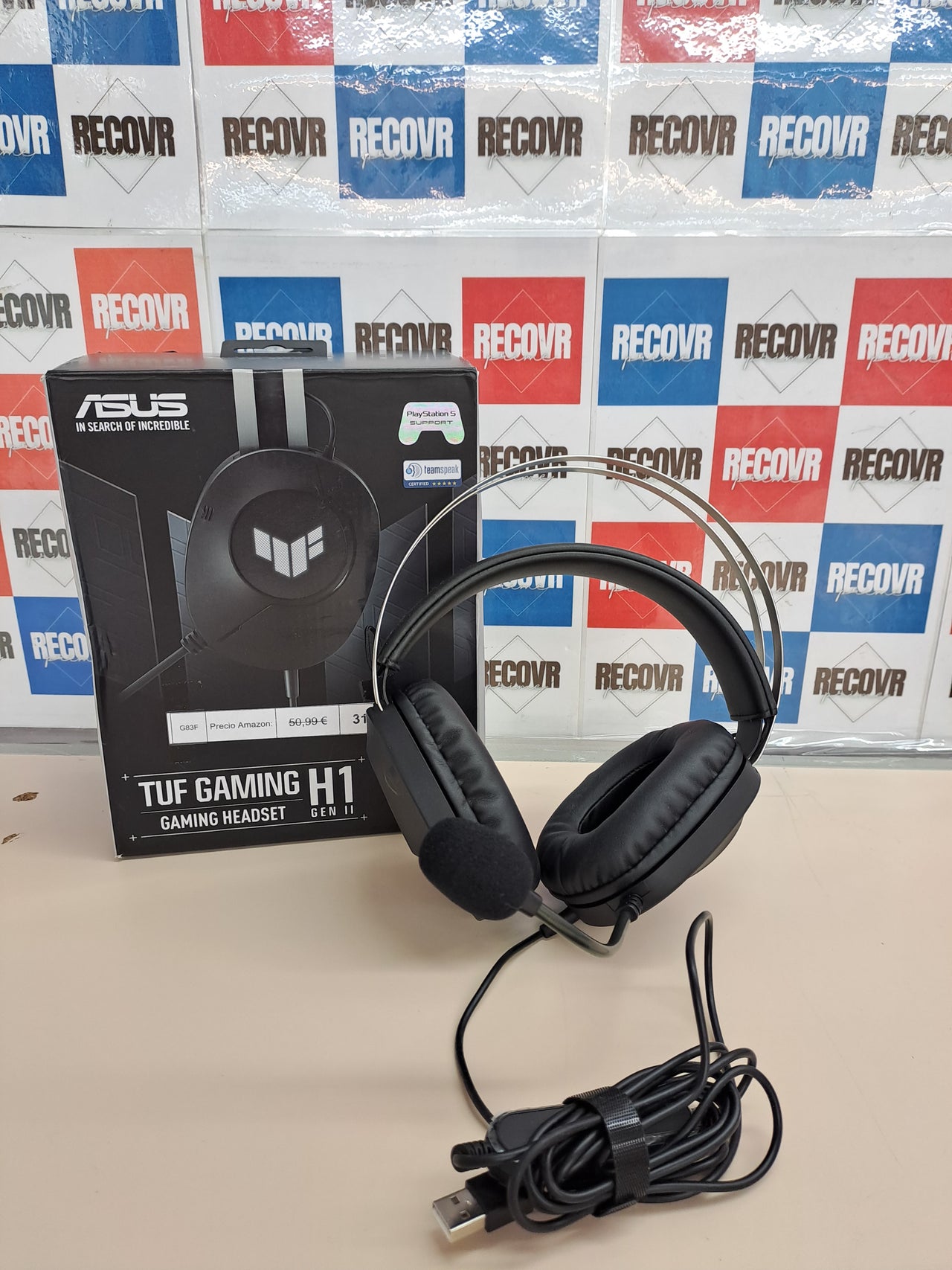 Auriculares gaming ASUS TUF H1 Gen II USB 7.1