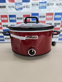 Olla 210W, 3,5L Cocción Lenta Manual para Preparar Multitud de Recetas| Acero Inoxidable, Rojo [Scv400Rd-050], 9.45 Inches X 12.99 Inches X 12.01 Inches, Rojo, Crock-Pot