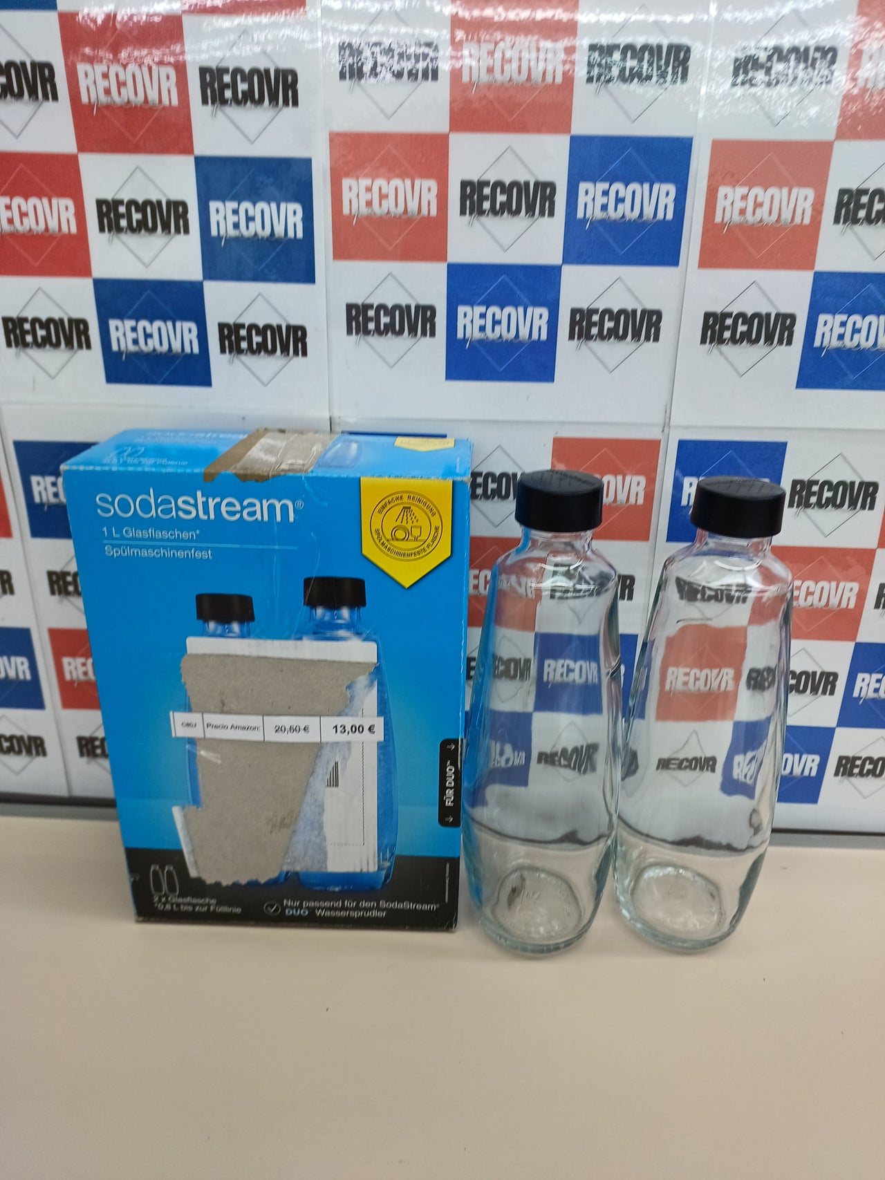 Botellas vidrio Bipack 1 litro SodaStream