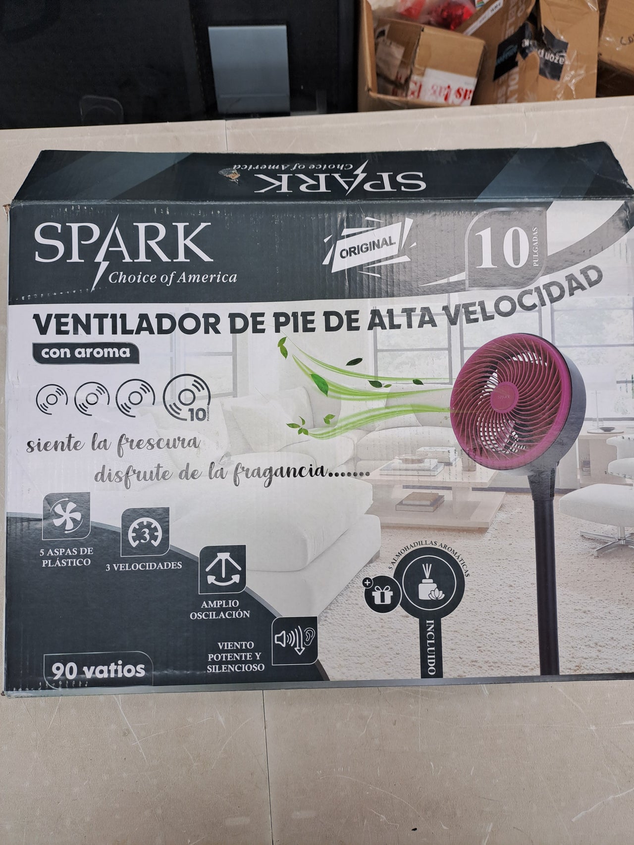 Ventilador de pie Spark 10' 90W S-10SE
