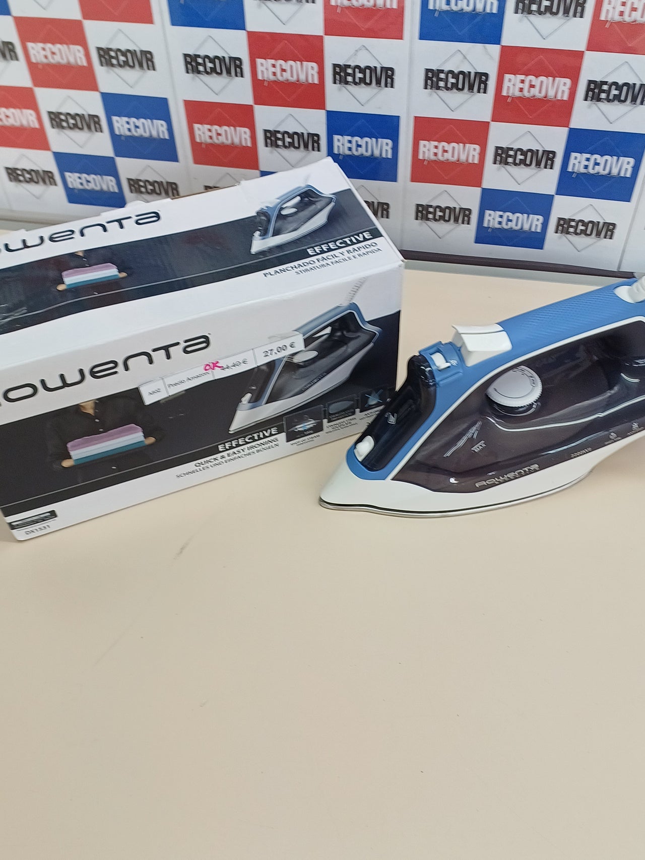 Plancha Vapor  Effective 2200W. Rowenta DX1531D1.