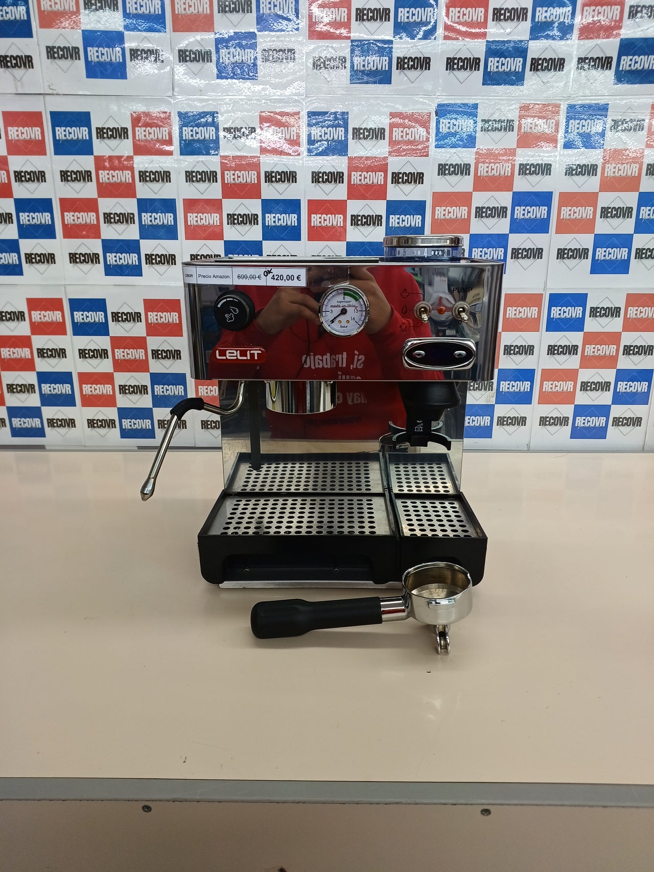 Cafetera espresso Lelit Anita con molinillo PID