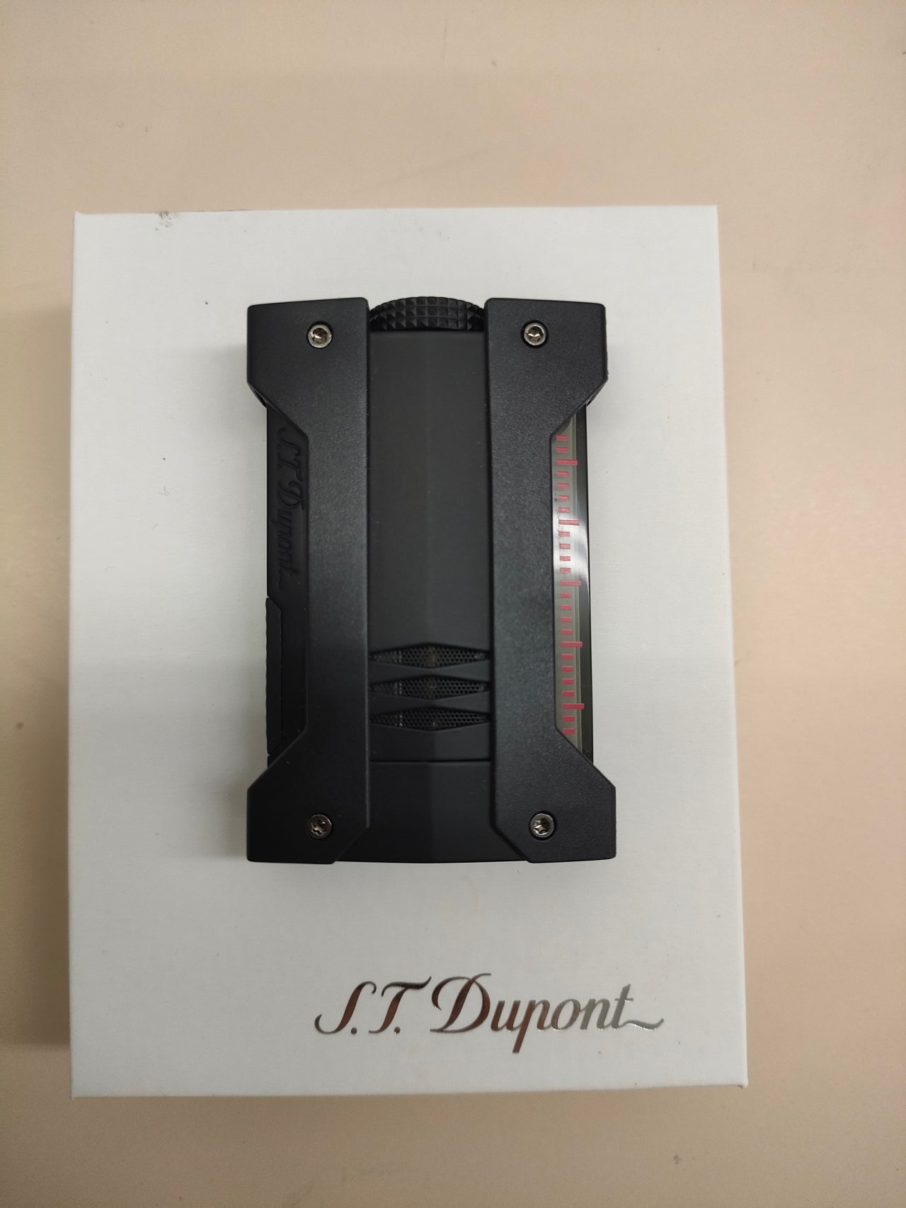 S.T. Dupont Defi Extreme - Mechero negro mate, metal, talla única