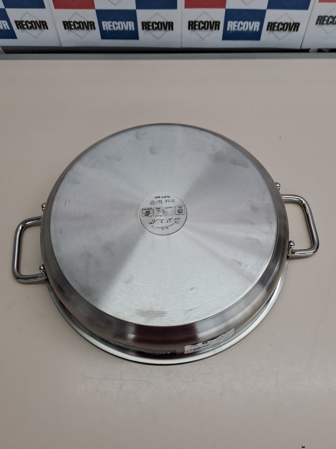 Paellera inox 32cm sin tapa Wagner LACOR