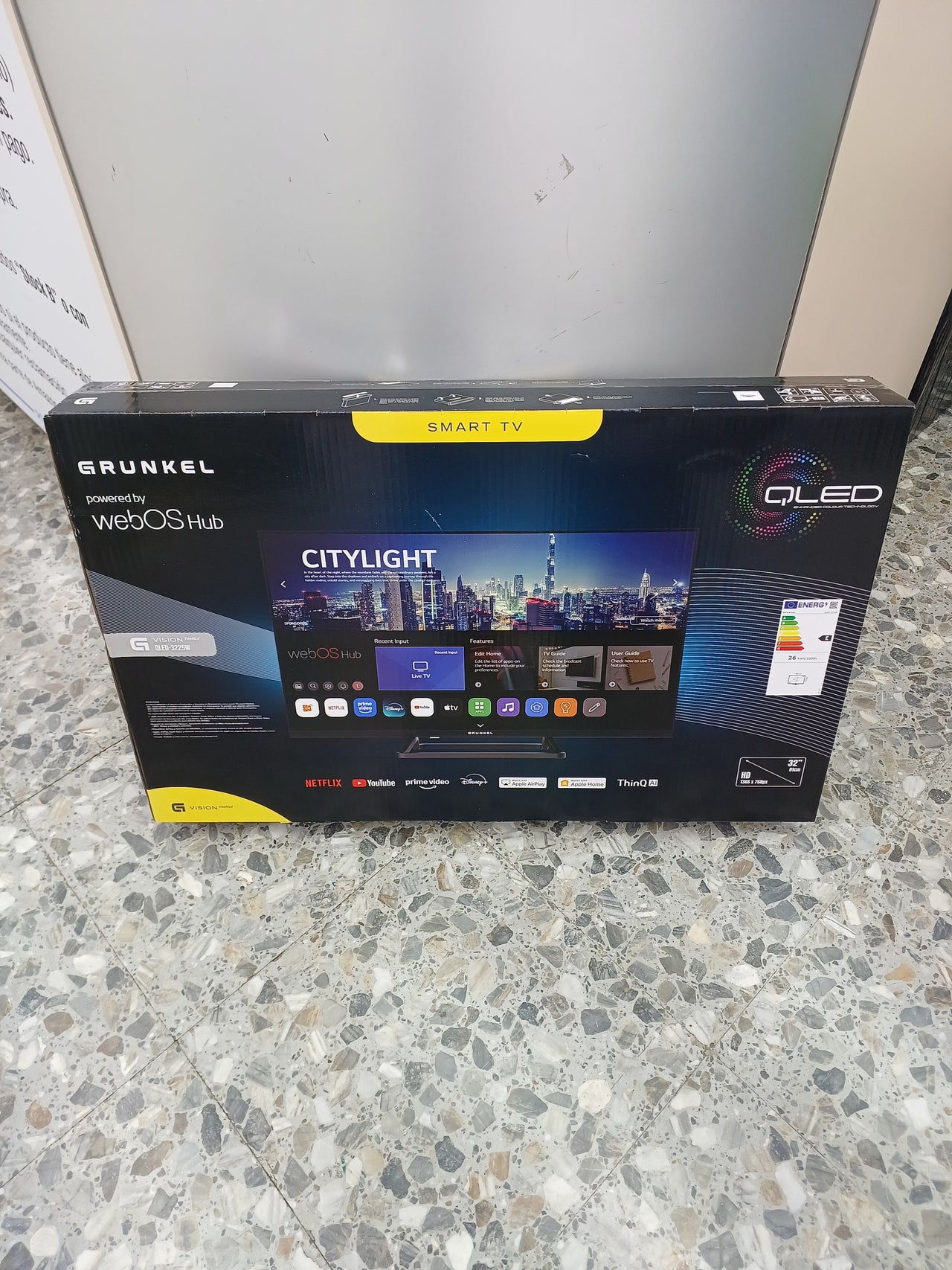 Smart TV Powered by webOS Hub 32" QUANTUM LED HD, 1366x768px, Dolby Audio, DVBT2 GRUNKEL