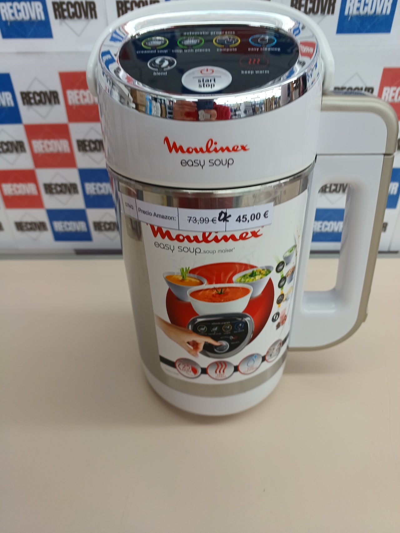 Sopera eléctrica 1,2 L 4 programas con autolimpieza - Moulinex