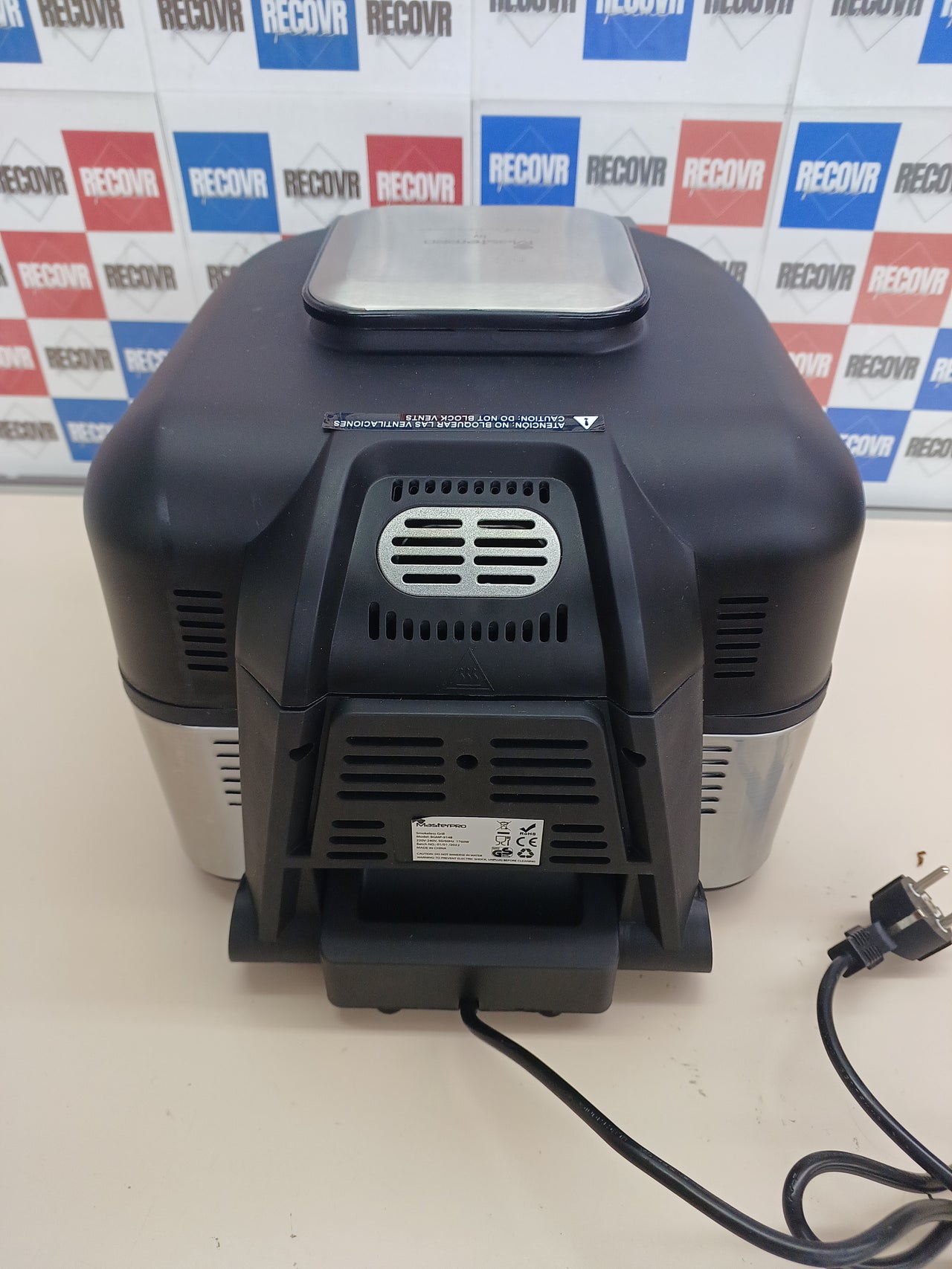 Freidora de aire 1760 W con grill y 5 funciones MasterPro