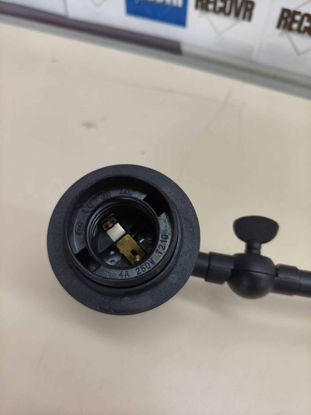 Lámpara de pared Trio Lighting Bolder negra mate para bombilla E27
