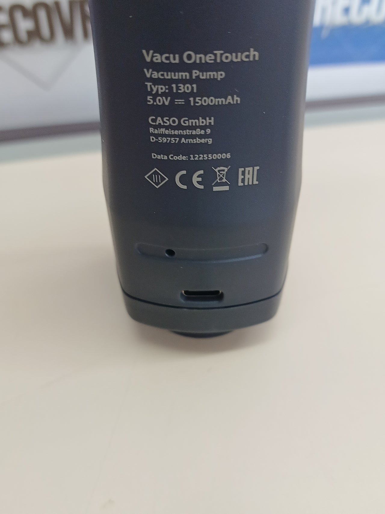 Envasadora vacío manual con recipientes y bolsas – CASO