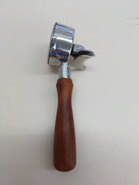 Thumbnail for DIBTSA Portafiltro espresso de 58 mm compatible con Nuova Simonelli, boquillas dobles de 2 orejas, con cabeza de acero inoxidable y cesta de filtro y mango de madera