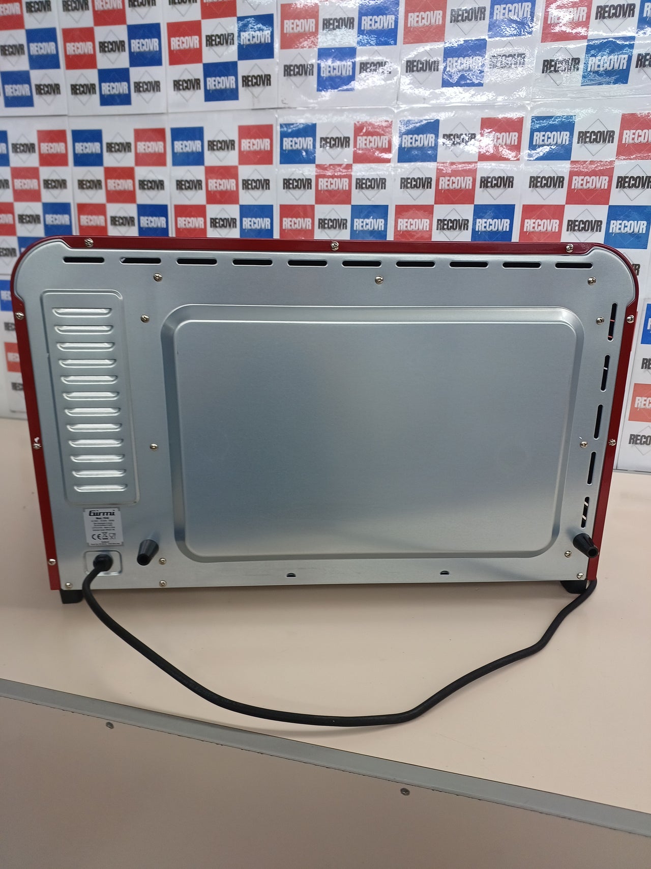 Horno eléctrico 2000 W acero inoxidable rojo Girmi