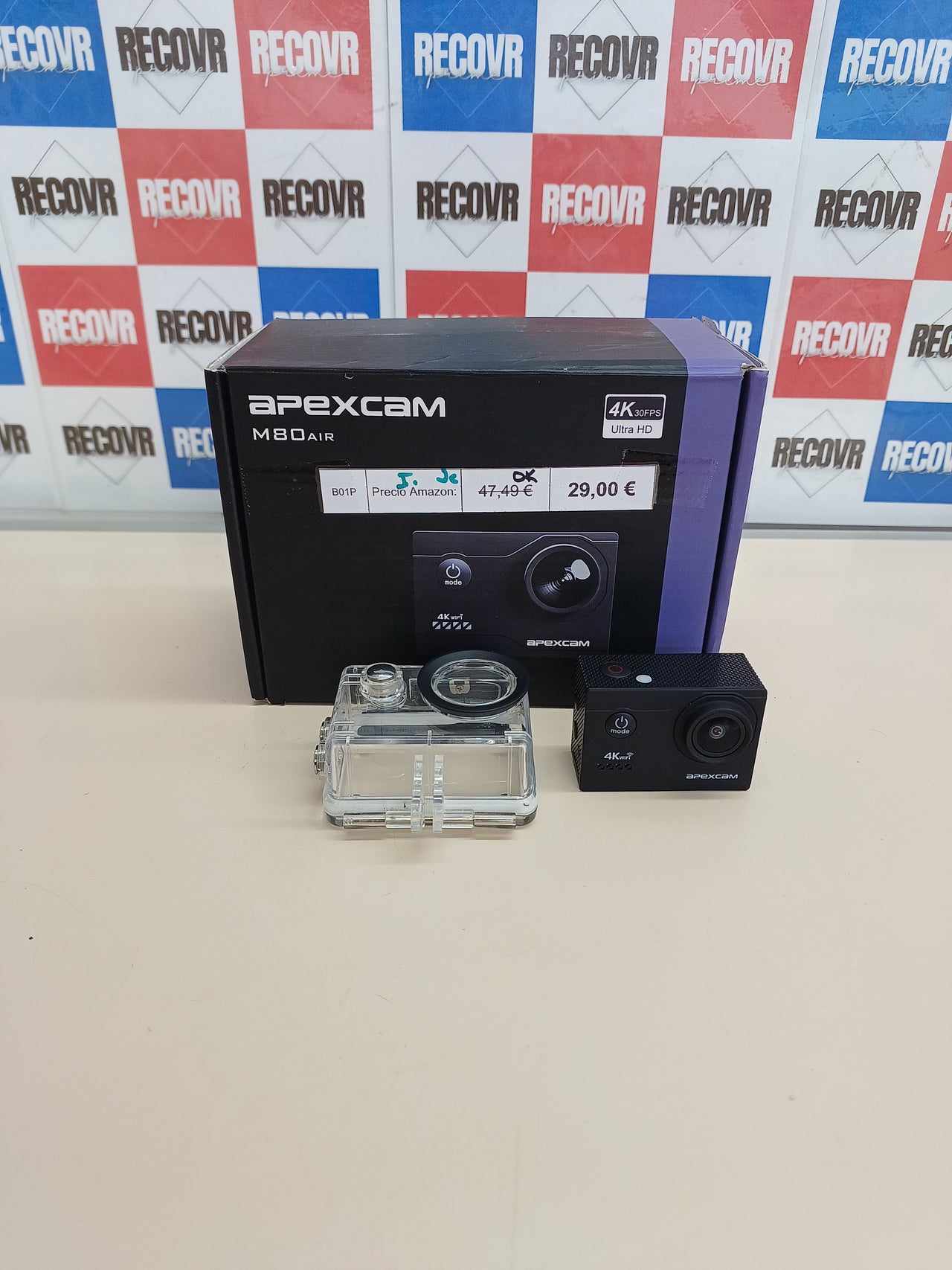 Cámara Deportiva Apexcam 4K WiFi 64GB 40M