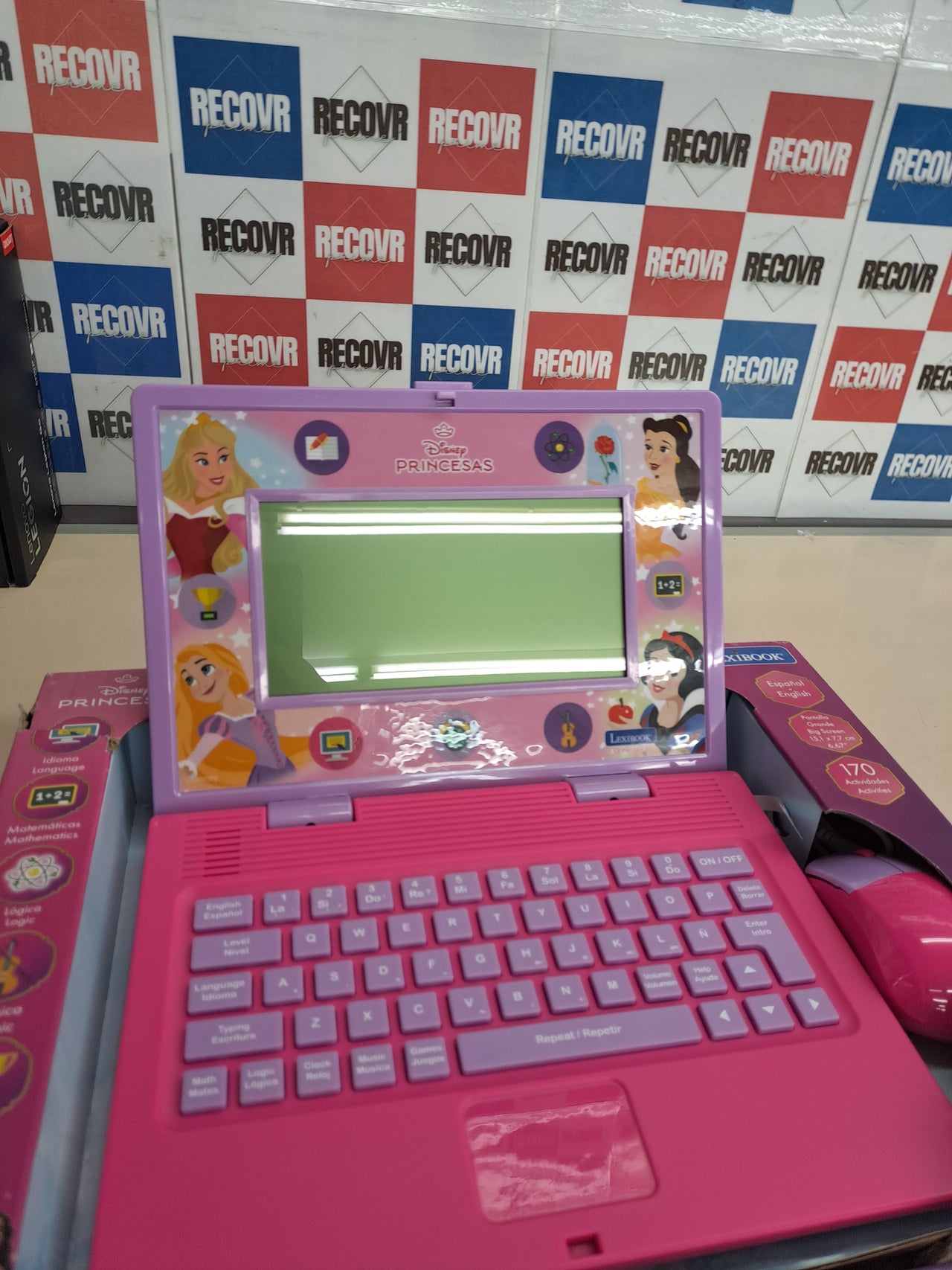 Lexibook Princesas Disney portátil educativo bilingüe español-inglés